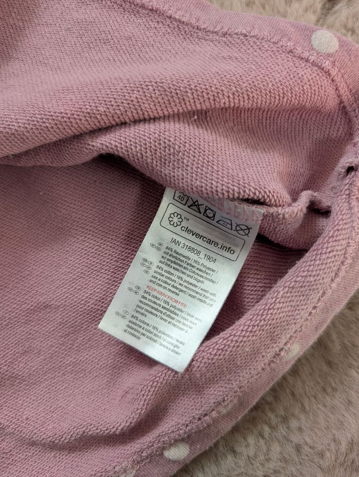 Robe Disney Baby 6–12 mois – Bambi – rose à pois –tres bon état - photo numéro 7