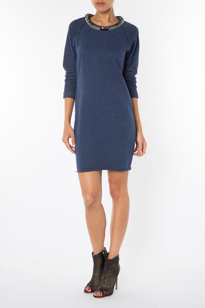 APRIL MAY - Robe col Perles et Strass TL