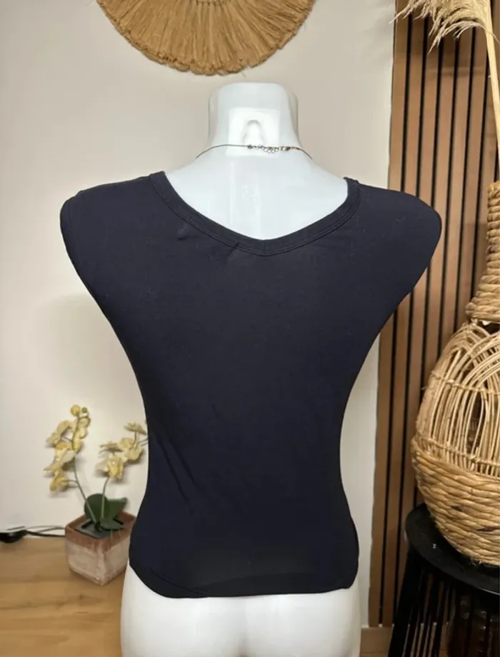 T-shirt noir strass - photo numéro 4
