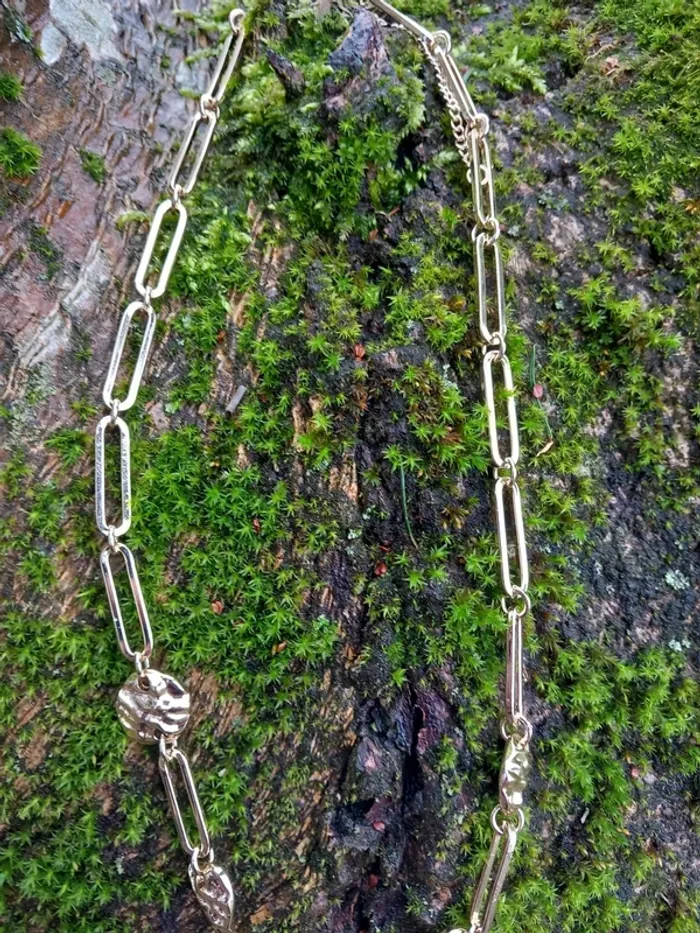 Collier en stainless steel doré liars ans lover - photo numéro 9