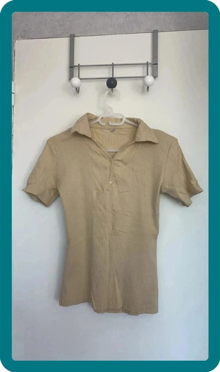 T-shirt beige jaune