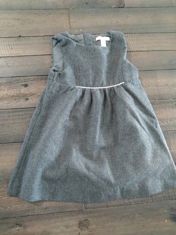 Robe chic grise hiver t 18 mois