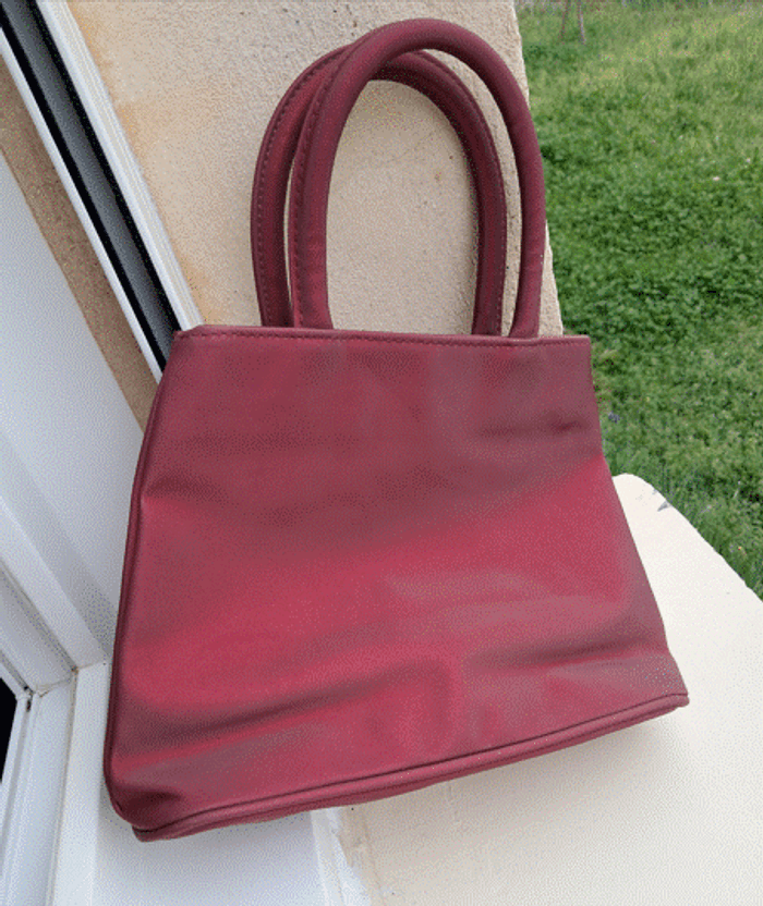 Sac à main, bordeaux moiré - photo numéro 2