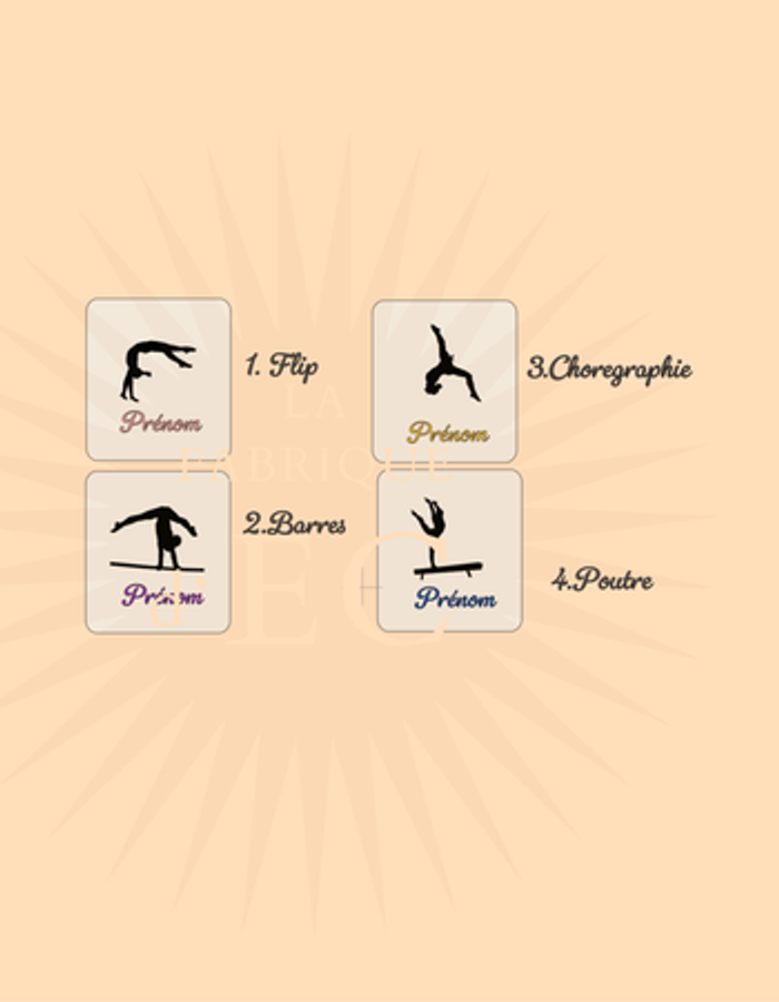 Sac à maniques GYM Filles (GAF) personnalisé - photo numéro 3