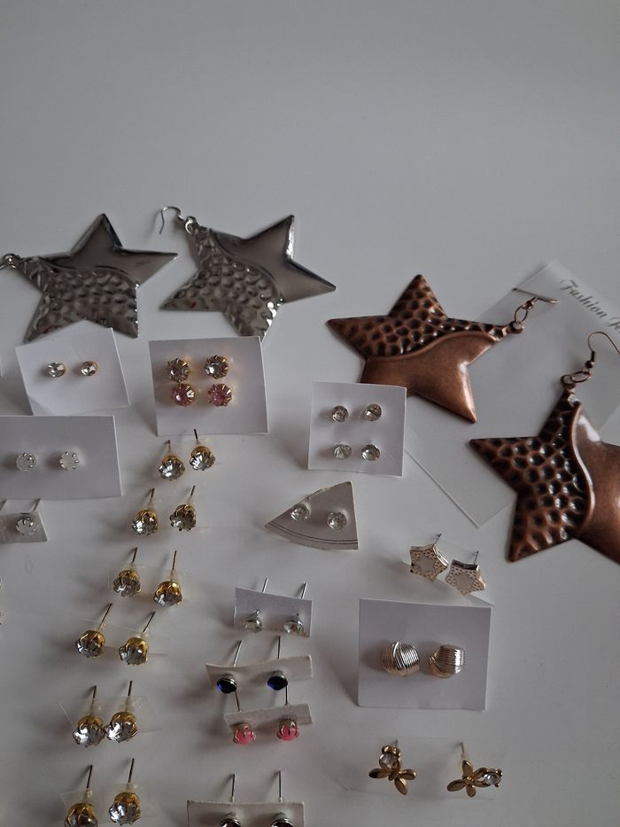 Lots de 50 paires de boucles d'oreilles neuf - photo numéro 6