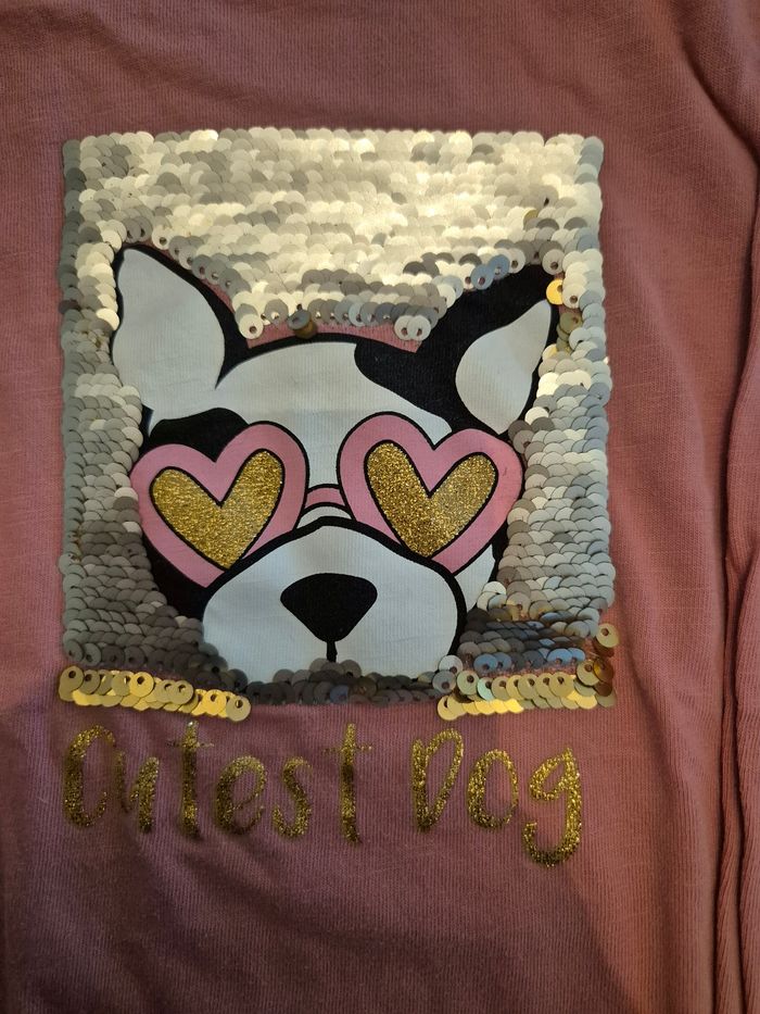 Blouse 4 ans motif réversible chien - photo numéro 4