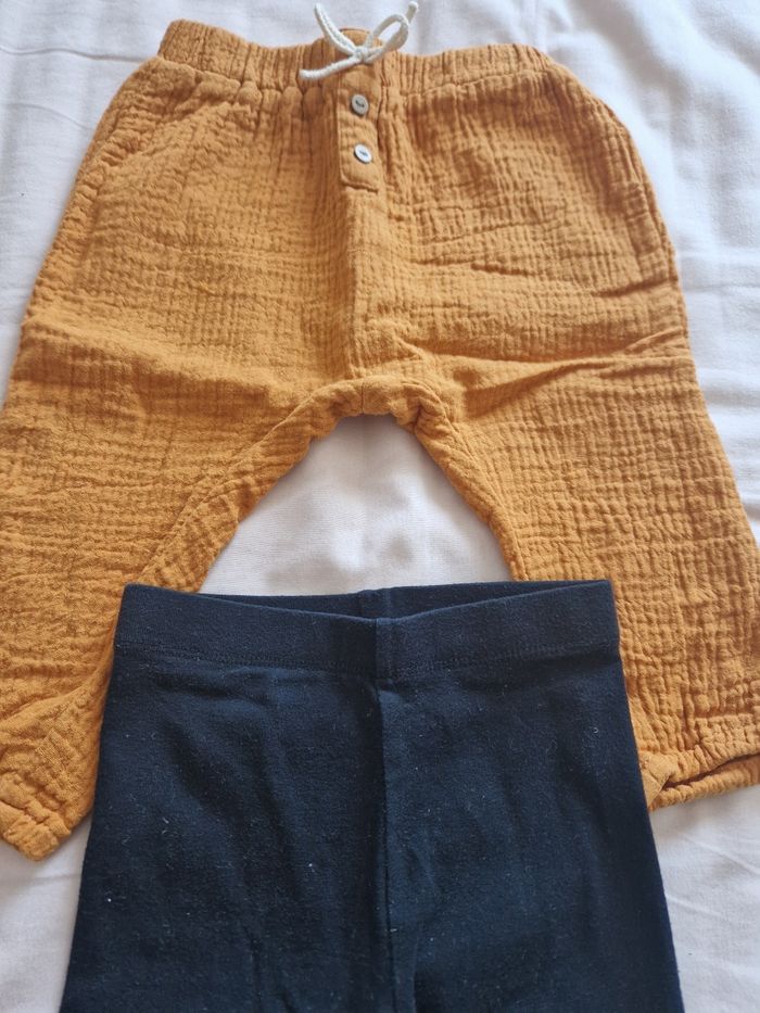 Lot 2 leggings 12 mois - photo numéro 2