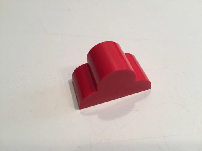 lot x2 Pente Courbe rouge 4x2x2 Triple 6216 pièce détachée Lego #A14 - photo numéro 3