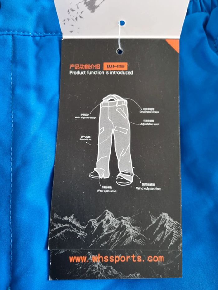 Whs pantalon ski snowboard enfant taille 140 10 ans - photo numéro 3