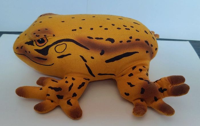 Peluche Grenouille jaune/noir El savador - photo numéro 3