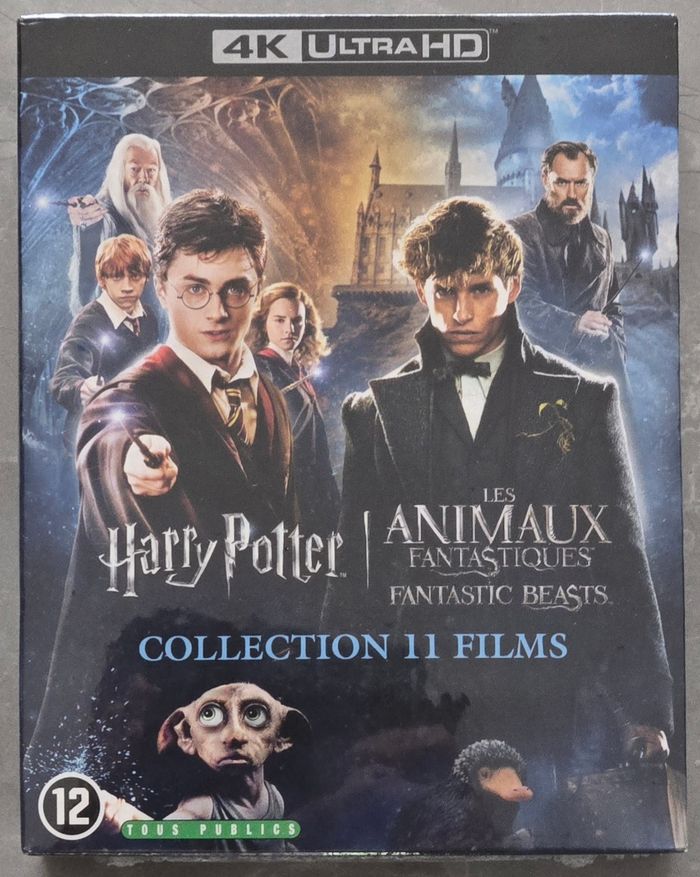 Coffret Intégrale Harry Potter et les Animaux Fantastiques Blu-Ray 4k  neuf sous Blister