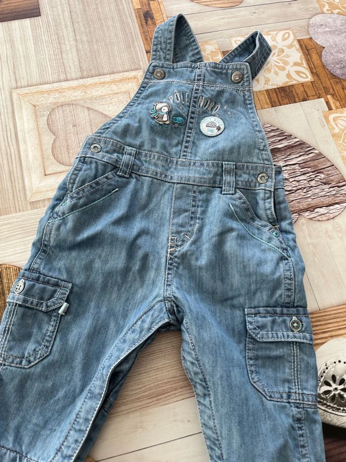 Salopette en jean garçon 9 mois - photo numéro 2
