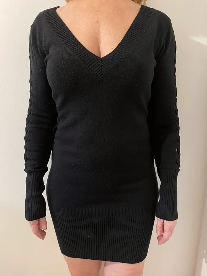 Robe noire hiver new look
