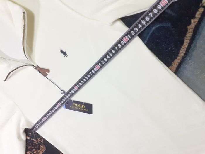 Pull half zip Ralph Lauren - Taille M - Couleur blanc logo brodé noir - Neuf - photo numéro 4