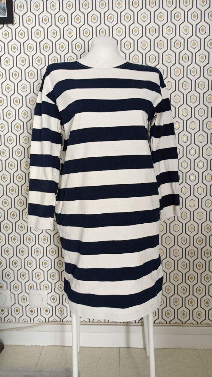 Robe rayure coton UNIQLO T.36
