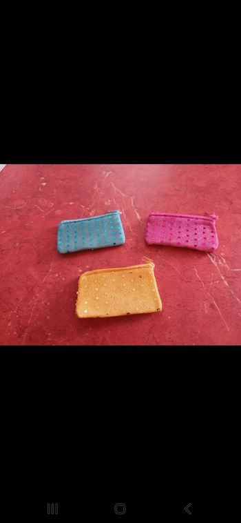 Lot de 3 porte monnaie