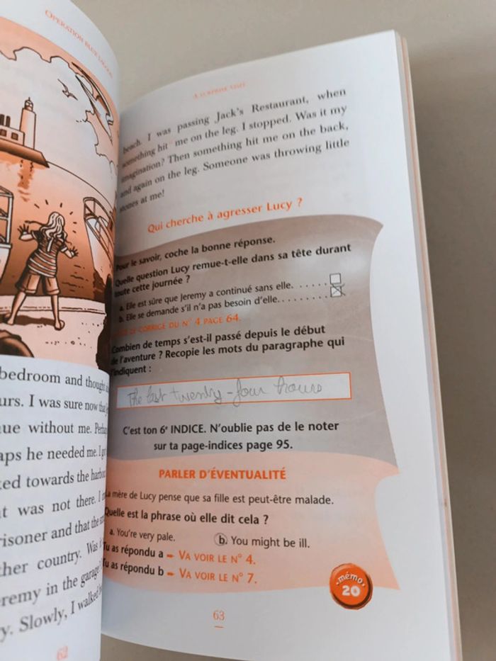 Lire en anglais de la 5ème à la 4ème opération blood Lagoon de 12 à 13 ans - photo numéro 13