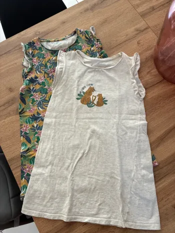 Lot de 2 chemise de nuit 8 ans Vertbaudet