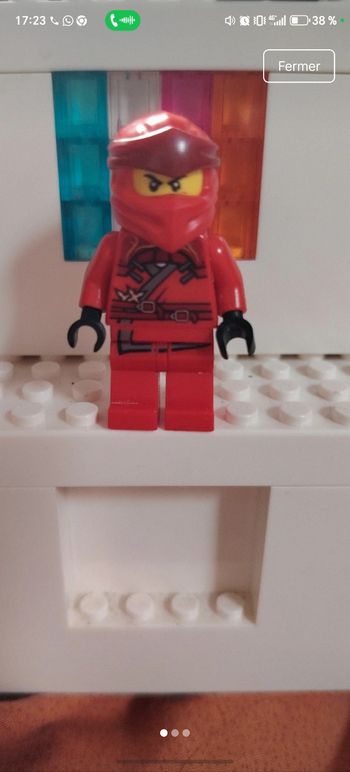 LEGO Ninjago Red Ninja Minifigure - Kai ZX with Dual Black Shamshir Swords