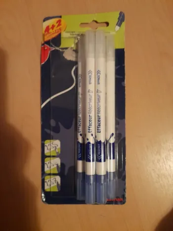 Lot de 6 Effaceurs Réécriveurs Bleus - Neufs (Emballage Ouvert)