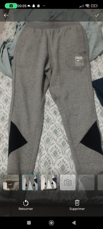 jogging bas  gris Puma