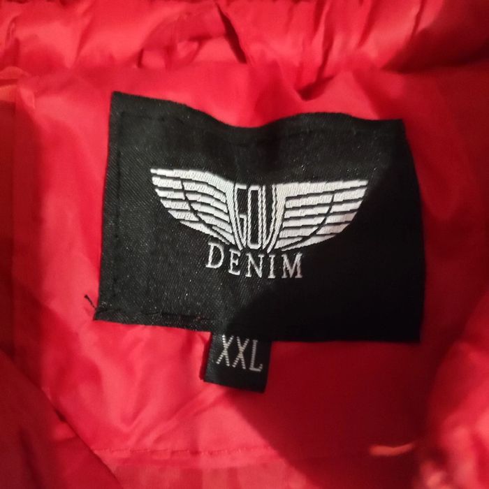 Doudoune rouge matelassée taille S/M, Denim - photo numéro 6