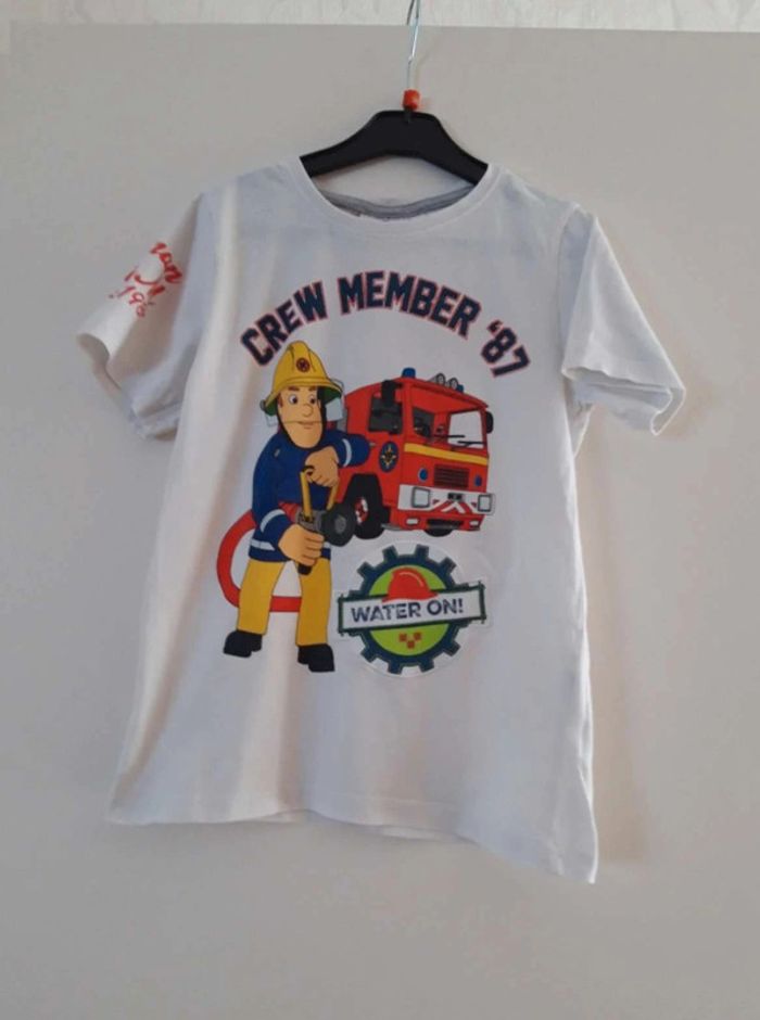 Tee-shirt  Fireman Sam 8  ans