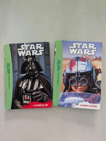 Lot de 2 livres Star Wars bibliothèque Verte