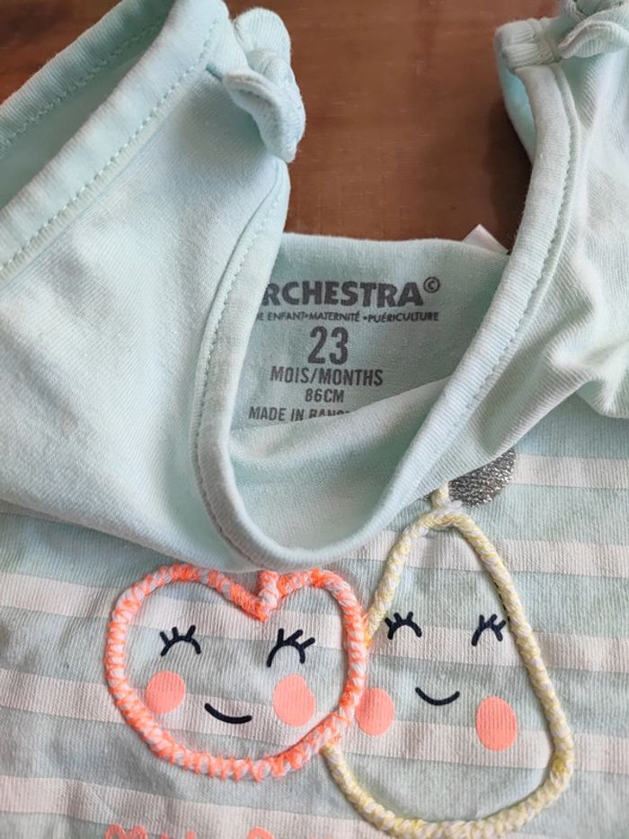 Lot de 2 hauts fille été 18mois - photo numéro 8