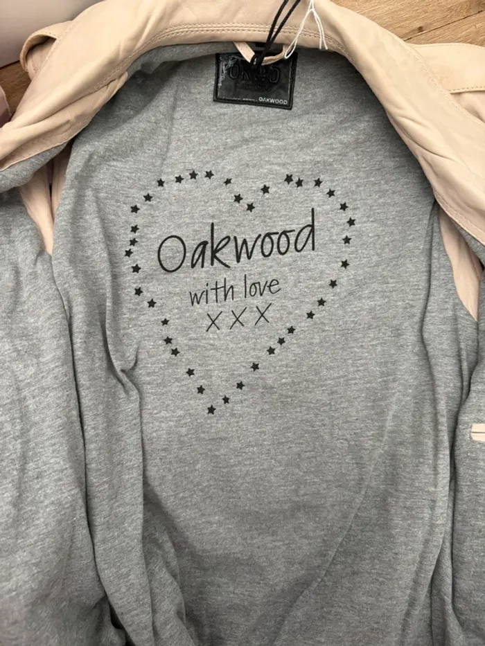 Blouson sans manches Oakwood KYLIE 6 – Cuir blanc cassé – Taille XL – Neuf avec étiquette - photo numéro 6