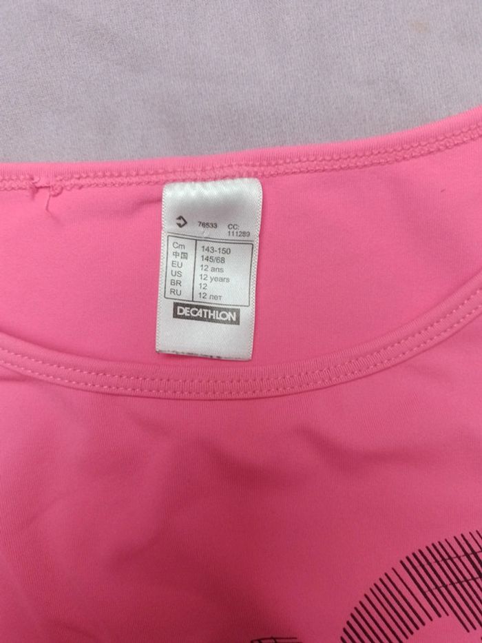 Tee-shirt fuchsia 12ans - photo numéro 2