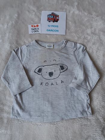 Tshirt 12 mois tape a l oeil