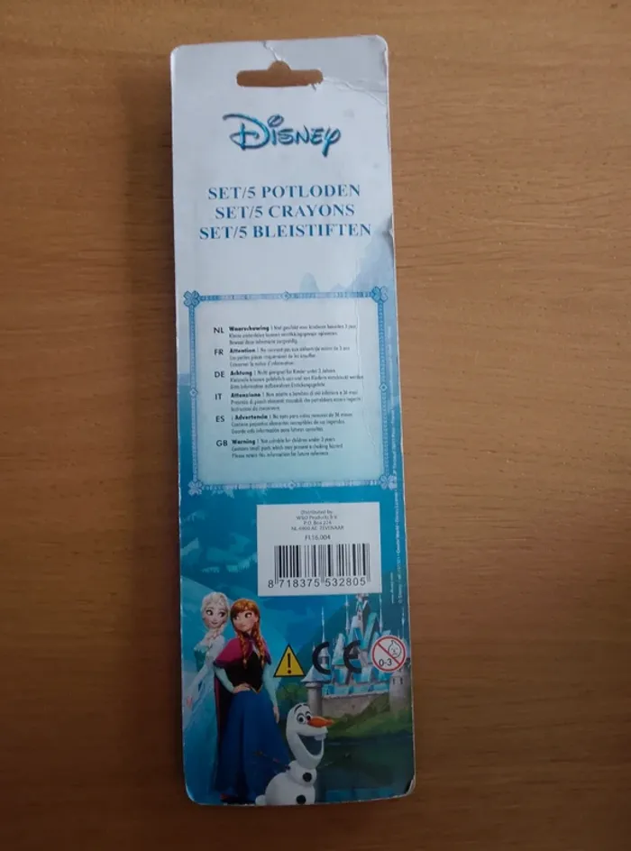 Set de 5 crayons à papier, de bois avec embout gomme - photo numéro 2