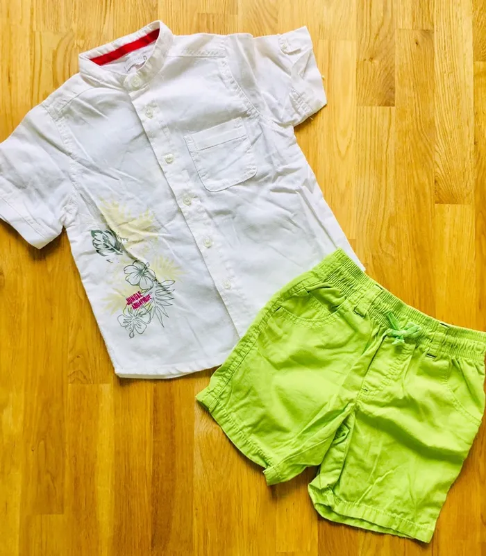 Ensemble chemise et short 2 ans