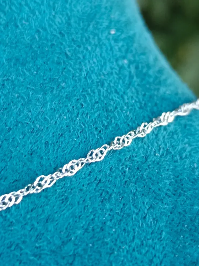 Collier maille torsadé acier inoxydable - photo numéro 3