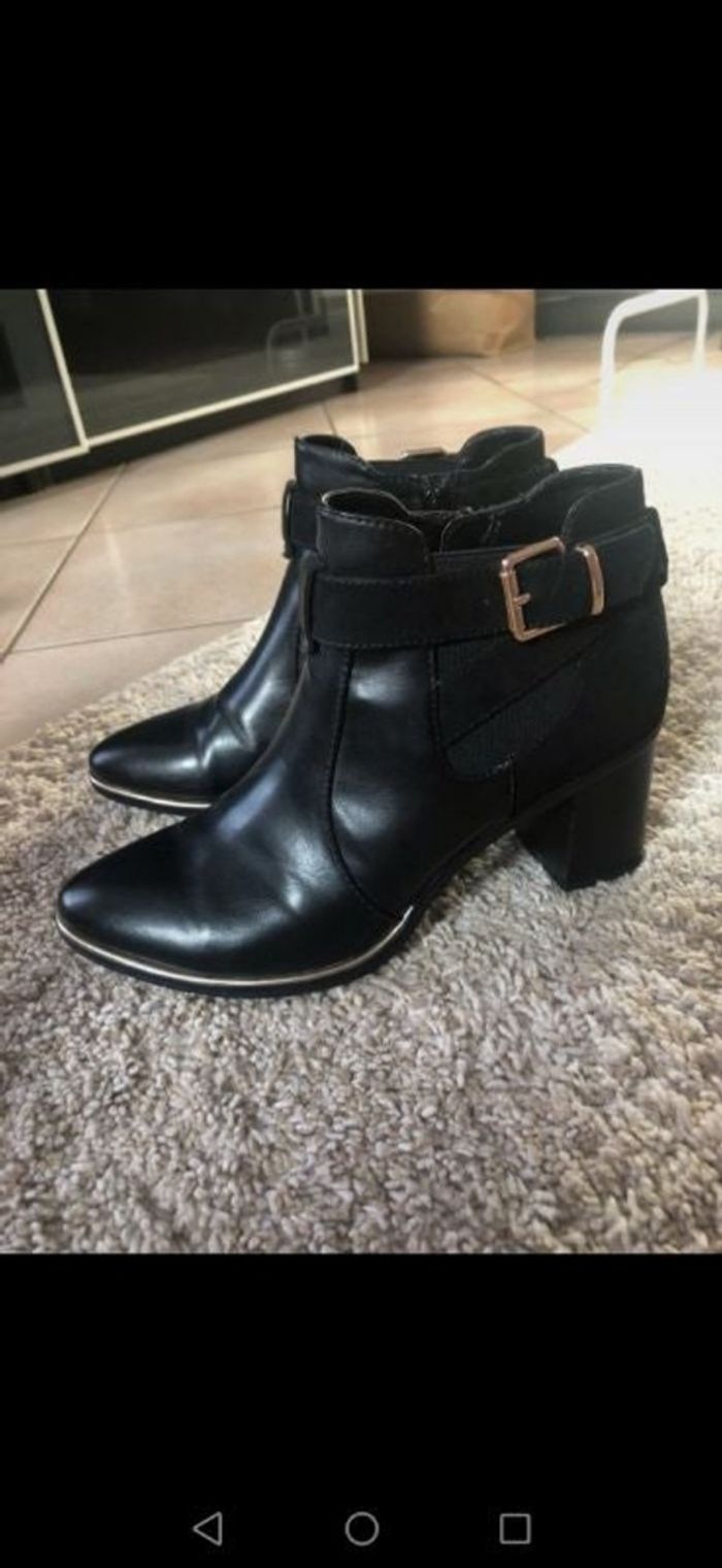 Bottines noires, Star Collection, T39 - photo numéro 6