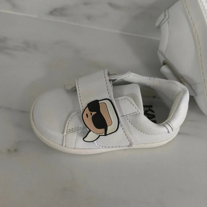 Baskets à scratch en cuir pour bébé Pointure 20 Karl Lagerfeld - photo numéro 7