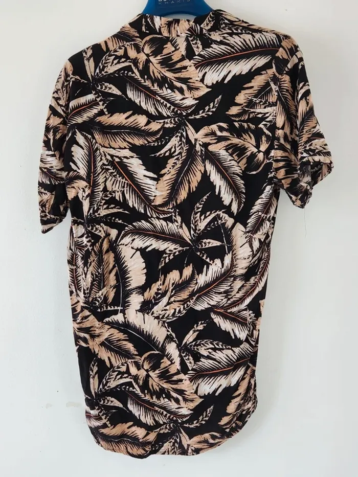 🌴 Chemise fluide à motifs feuillage KZR - Taille L - photo numéro 2
