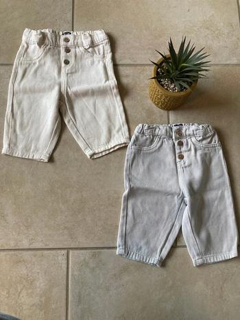 Lot de 2 pantalons garçon taille 6 mois