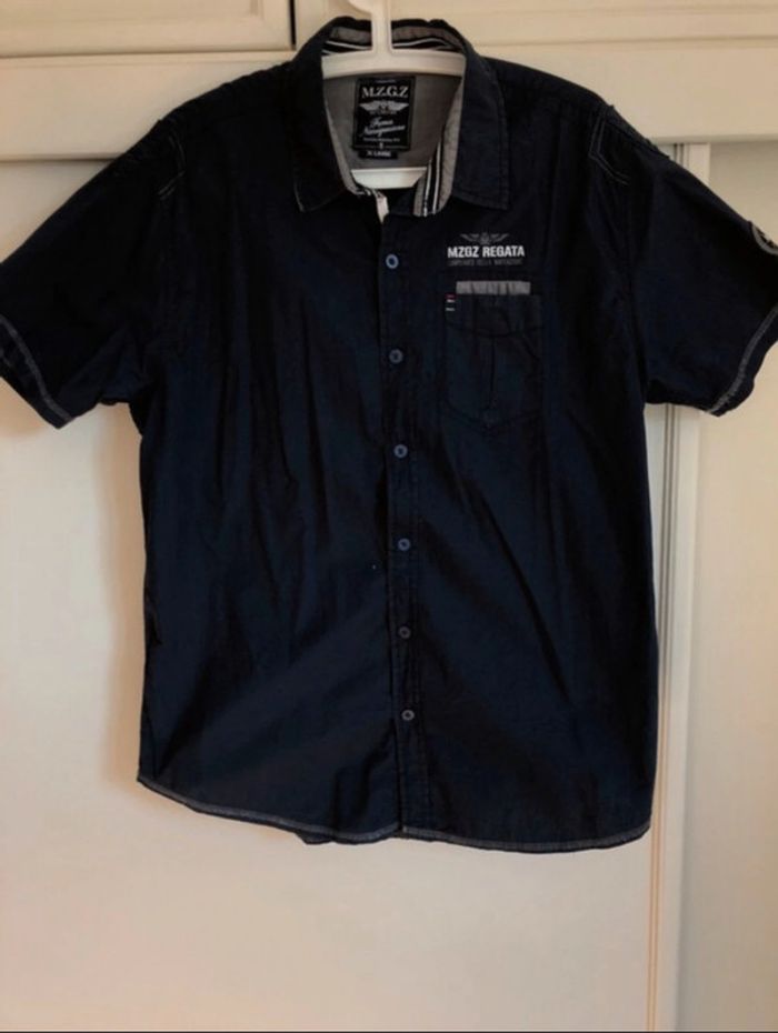 Chemise manche courte bleu marine XL - photo numéro 2