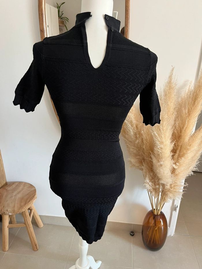 Robe en maille moulante noire Zara - photo numéro 5