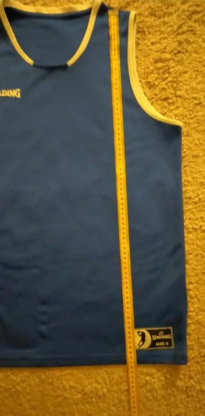 Maillot de basket Spalding, bleu, homme, taille L - photo numéro 4