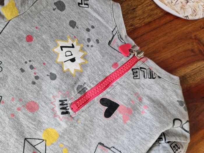 Robe fine motifs BD streetwear 6 ans Vertbaudet - photo numéro 2