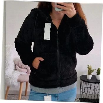 Veste toute chaude et douce noire