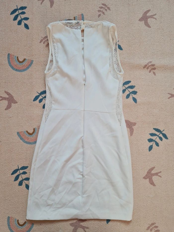 Robe blanc cassé zara trafaluc M - photo numéro 8