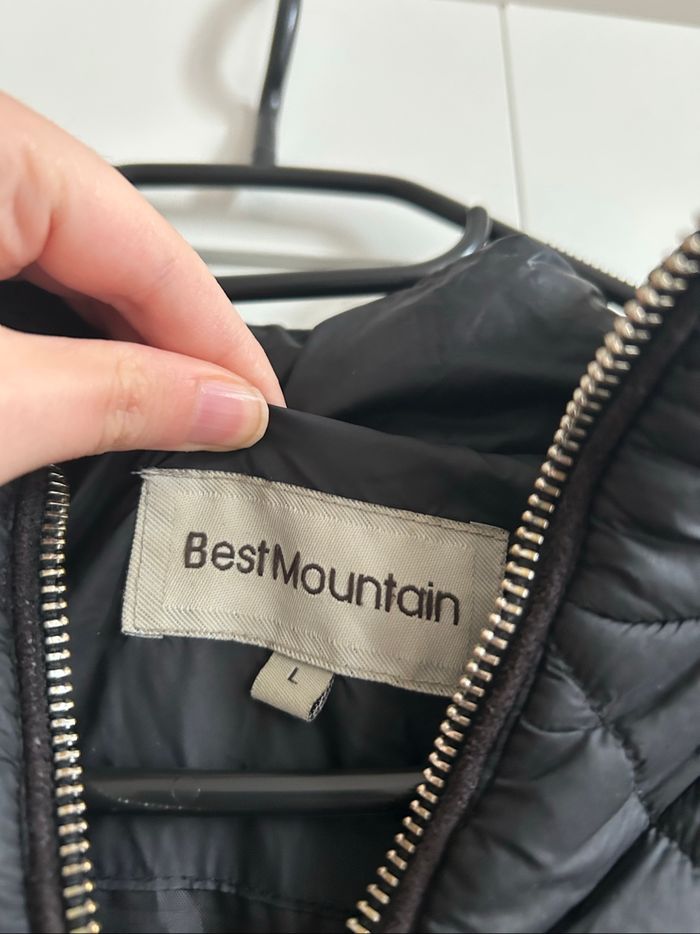 Parka / Doudoune noire unie Best Mountain Taille L - photo numéro 4