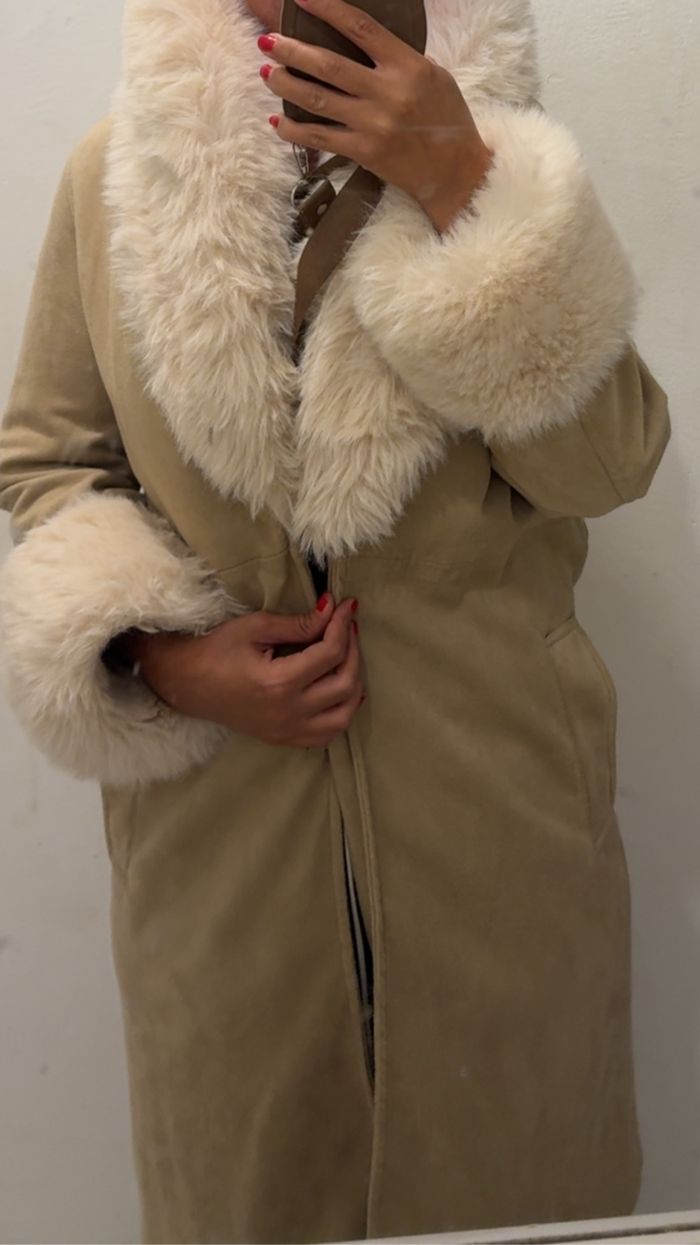 Veste à fausse fourrure