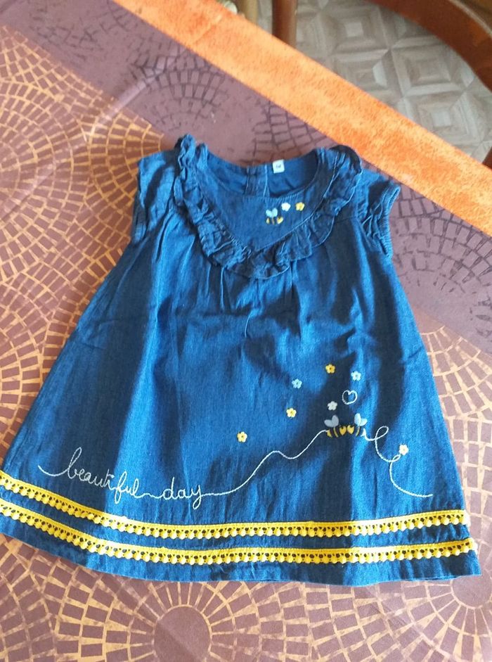 Ensemble robe et tee shirt fille 6 mois plus