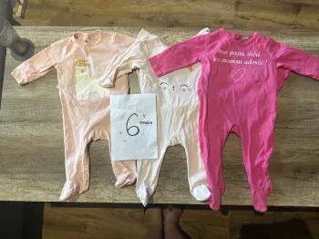 Lot de 3 pyjamas léger 6 mois
