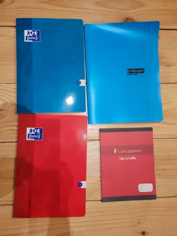 neuf 1 lot de 4 cahiers neufs